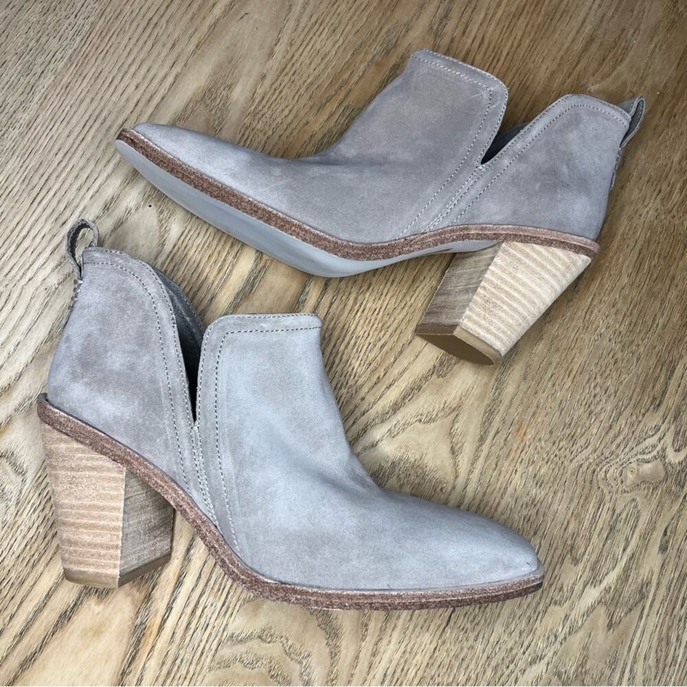 New! Jeffrey Campbell Rosee Suede Bootie Square Toe Western Women’s Size 10 - Picture 8 of 10